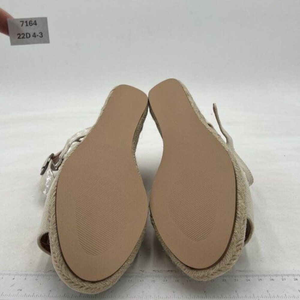 Miss Left White Platform Open Toe Espadrille Ankl… - image 7